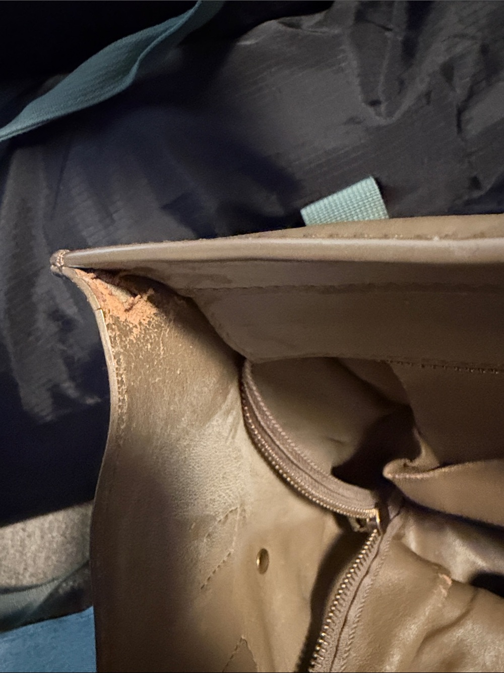 Celine Taupe Leather Phantom Luggage Tote - Picture 4 of 5